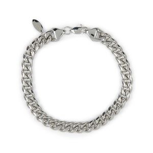 Nautica Men’s Silver Stainless Steel Cuban Bracelet